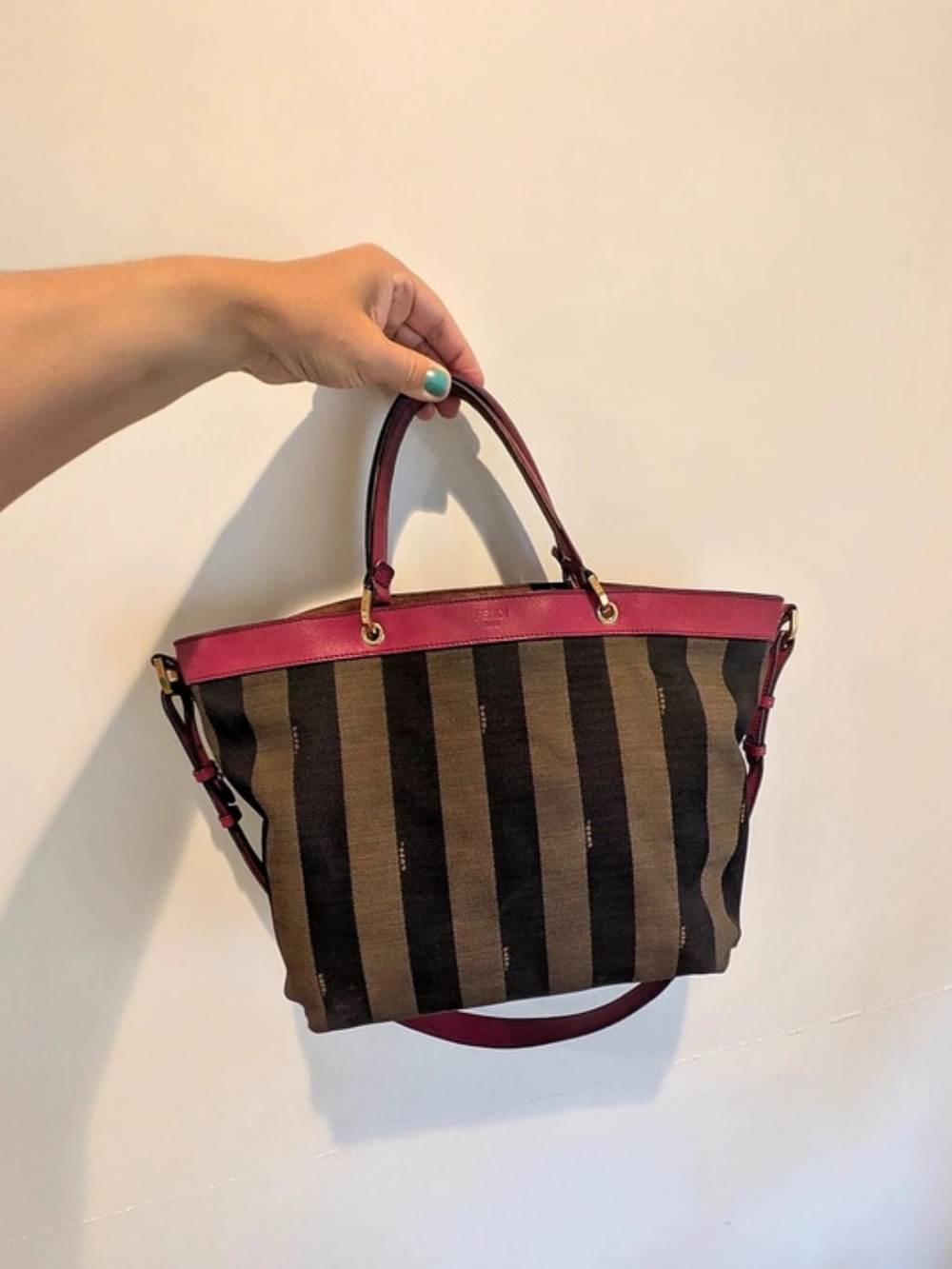 Fendi Pequin Black & Pink